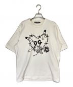 DOLCE & GABBANAドルチェ＆ガッバーナ）の古着「Heart Chain Relaxed Fit T-Shirt」｜ホワイト