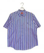 SUPREMEシュプリーム）の古着「Loose Fit Multi Stripe S/S Shirt」｜ブルー