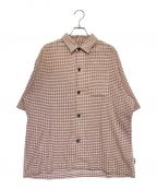 stussyステューシー）の古着「WRINKLY GINGHAM SS」｜ピンク
