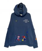 MAYOメイヨー）の古着「EXCLUSIVE EMBROIDERY HOODIE」｜ネイビー