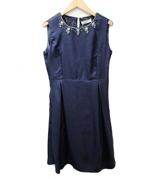 中古 古着通販 Misch Masch ミッシュマッシュ ノースリーブワンピース ネイビー サイズ 2 未使用品 ブランド 古着通販 トレファク公式 Trefac Fashion