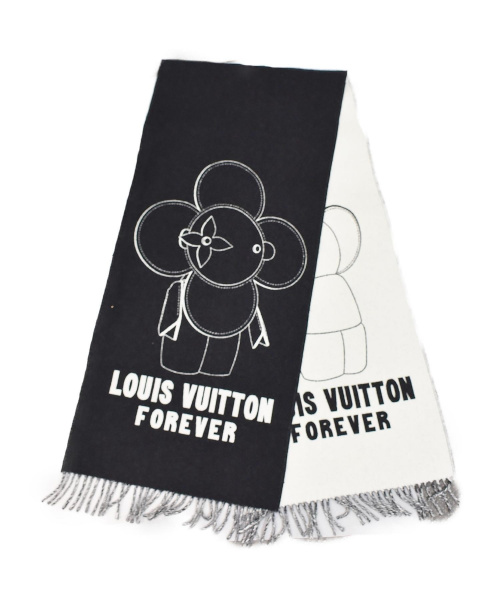 LOUIS VUITTON（ルイ ヴィトン）LOUIS VUITTON (ルイヴィトン) ヴィヴィエンヌマフラー ブラック サイズ:- カシミヤ混の古着・服飾アイテム