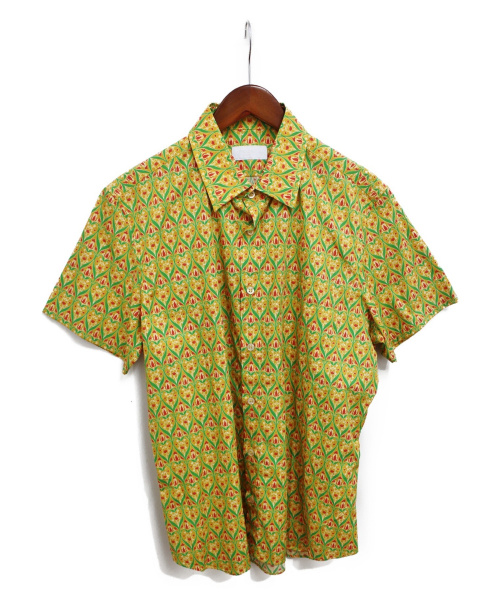 PRADA（プラダ）PRADA (プラダ) 総柄半袖シャツ イエロー サイズ:41の古着・服飾アイテム