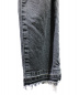 中古・古着 sacai (サカイ) ラップスカートデニムパンツ ブラック サイズ:1：24800円