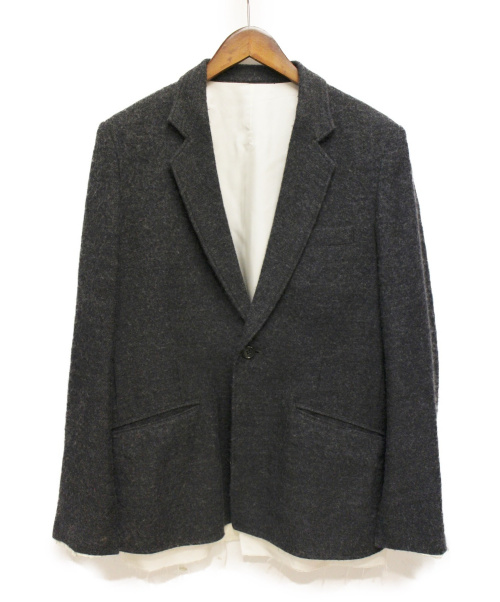 sulvam（サルバム）sulvam (サルバム) ウールジャケット グレー サイズ:Mの古着・服飾アイテム
