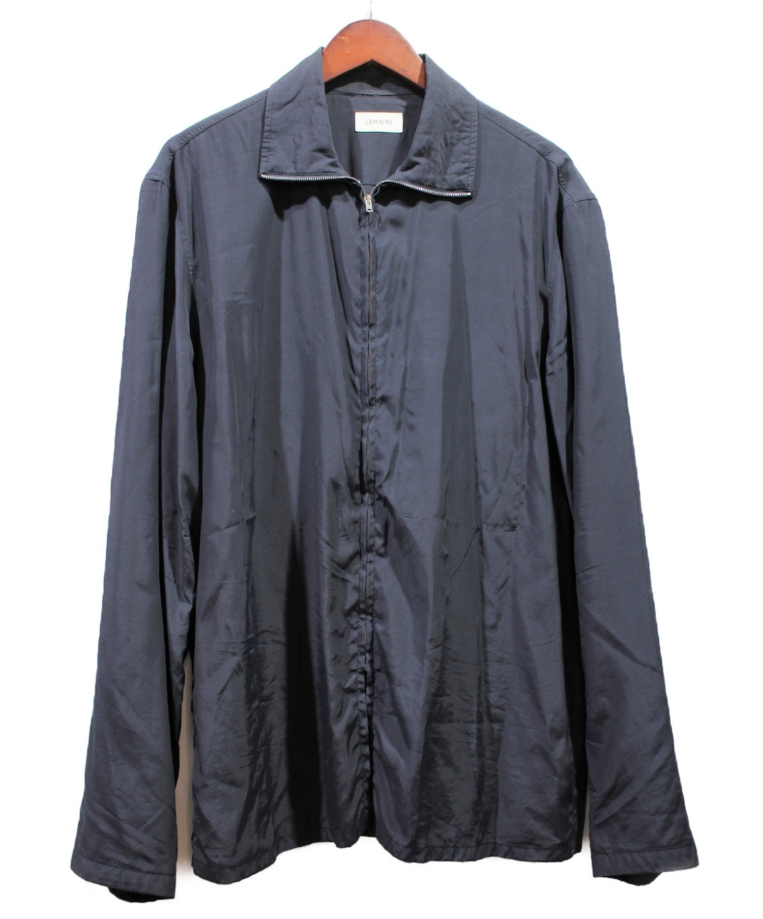 【中古・古着通販】LEMAIRE (ルメール) straight fit bomber jacket ネイビー サイズ:M｜ブランド・古着通販
