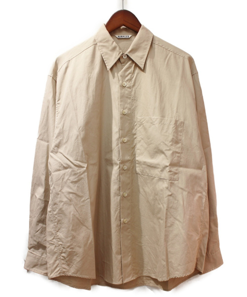 AURALEE（オーラリー）AURALEE (オーラリー) WASHED FINX TWILL BIG SHIRTS ベージュ サイズ:3の古着・服飾アイテム