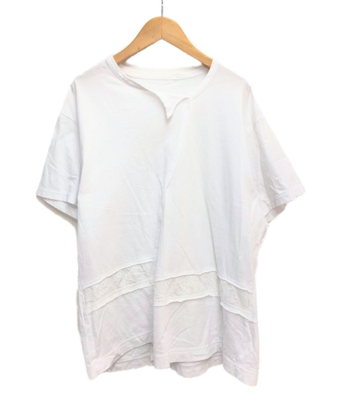 GROUND Y（グラウンドワイ）GROUND Y (グランドワイ) アシンメトリーカットソー ホワイト サイズ:1の古着・服飾アイテム