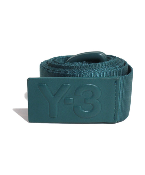 Y-3（ワイスリー）Y-3 (ワイスリー) ロゴプリントベルト グリーン サイズ:130cmの古着・服飾アイテム