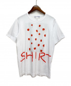 COMME des GARCONS SHIRTコムデギャルソンシャツ）の古着「プリントTシャツ」｜ホワイト