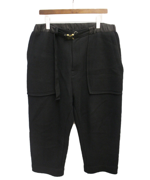 sacai（サカイ）sacai (サカイ) 19AW ベルテッドパンツ ブラック サイズ:3の古着・服飾アイテム