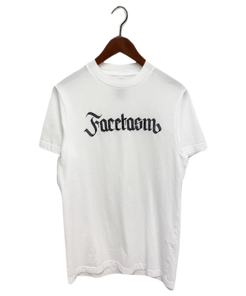 FACETASM（ファセッタズム）FACETASM (ファセッタズム) ロゴ刺繍Tシャツ ホワイト サイズ:3の古着・服飾アイテム