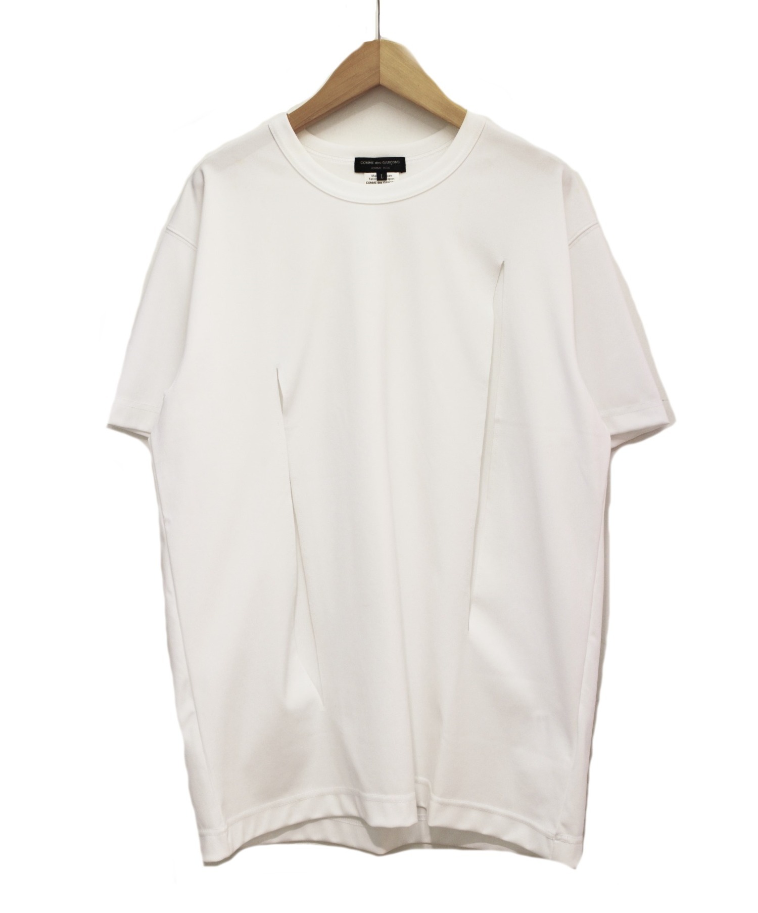 中古 古着通販 Comme Des Garcons Homme Plus コムデギャルソンオムプリュス カッティングtシャツ ホワイト サイズ L ブランド 古着通販 トレファク公式 Trefac Fashion