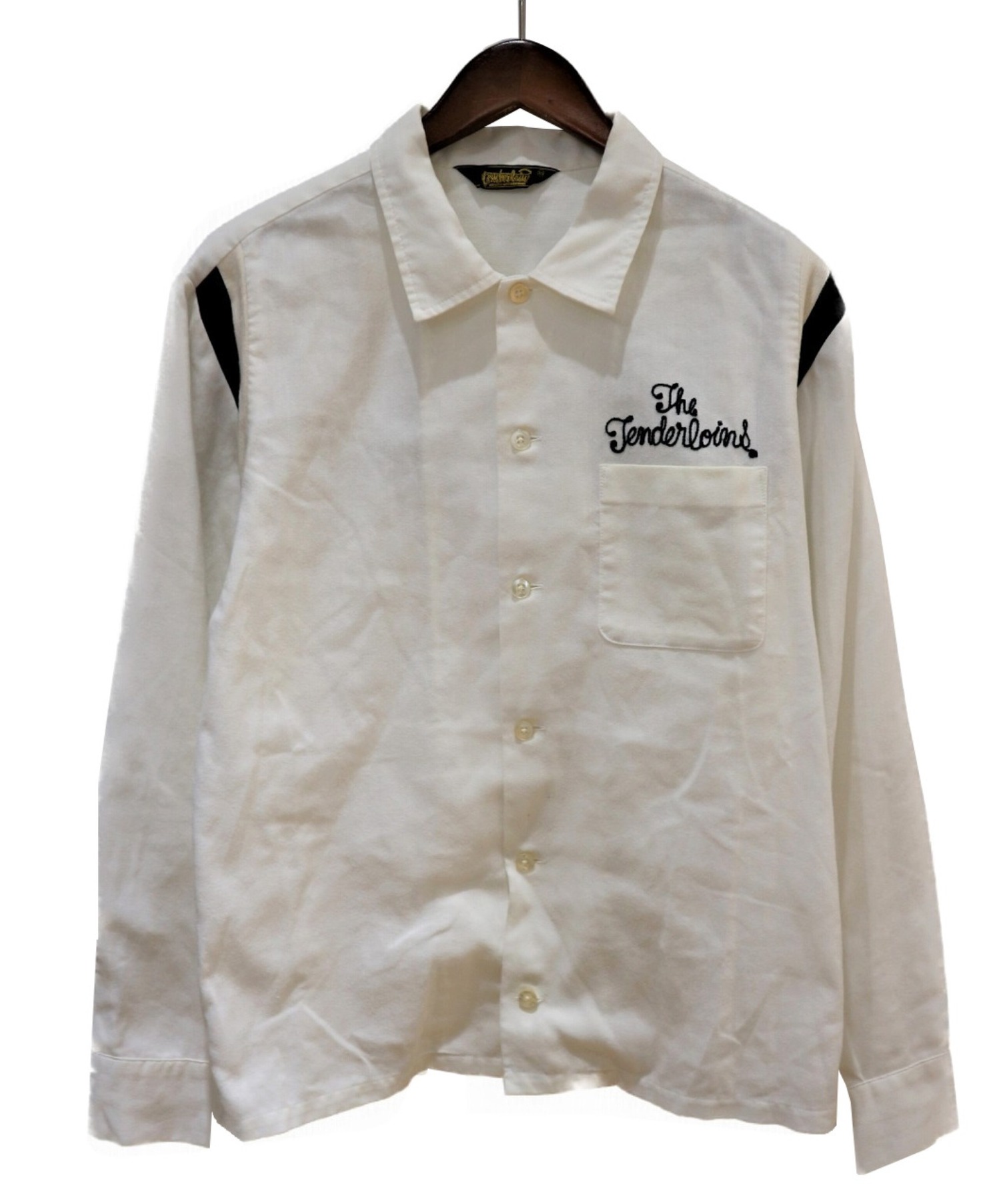 【中古・古着通販】TENDERLOIN (テンダーロイン) ボーリングシャツ ホワイト サイズ:X-SMALL｜ブランド・古着通販 トレファク