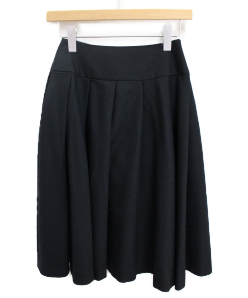 CHANEL（シャネル）CHANEL (シャネル) フレアスカート ブラック サイズ:36の古着・服飾アイテム