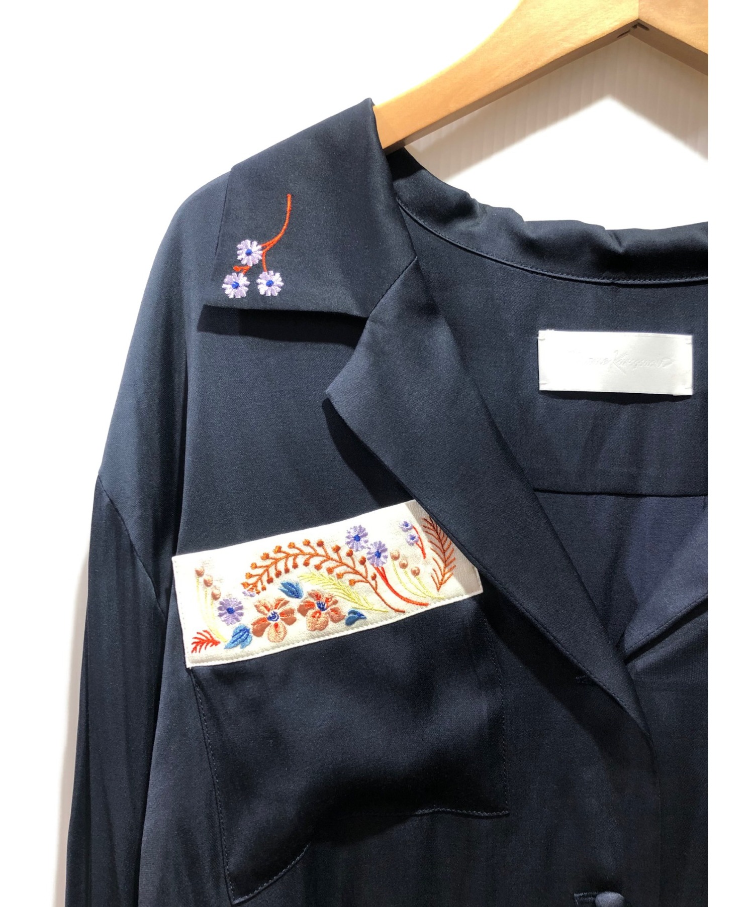 新製品は安い  刺繍ブラウス kurogouchi mame シャツ/ブラウス(半袖/袖なし)