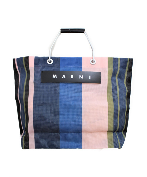 MARNI（マルニ）MARNI (マルニ) 20SS ストライプバッグ ピンク サイズ:-の古着・服飾アイテム