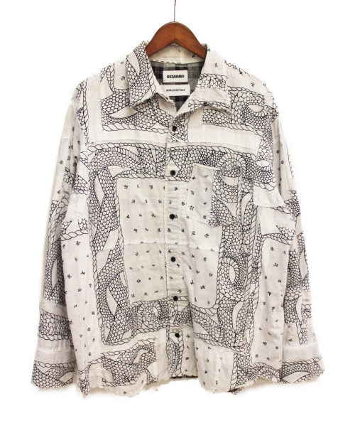 KOZABURO（コウザブロウ）KOZABURO (コウザブロウ) BANDANA shirt ホワイト サイズ:FREEの古着・服飾アイテム