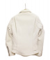 COMME des GARCONS (コムデギャルソン) ×VANSON ダブルライダースジャケット ホワイト サイズ:30：42800円