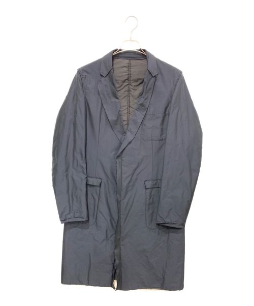 LANVIN（ライバン）LANVIN (ランバン) カットオフ中綿コート ネイビー サイズ:44サイズの古着・服飾アイテム