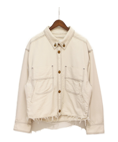doublet（ダブレット）doublet (ダブレット) 20SS カットオフジャケット ホワイト サイズ:Sの古着・服飾アイテム