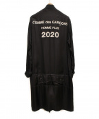 COMME des GARCONS HOMME PLUSコムデギャルソンオムプリュス）の古着「20SS キュプラサテンスタッフコート」｜ブラック