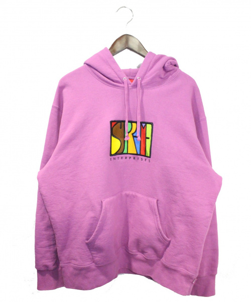SUPREME（シュプリーム）Supreme (シュプリーム) Enterprises Hooded Sweatshirt ピンク サイズ:Mの古着・服飾アイテム
