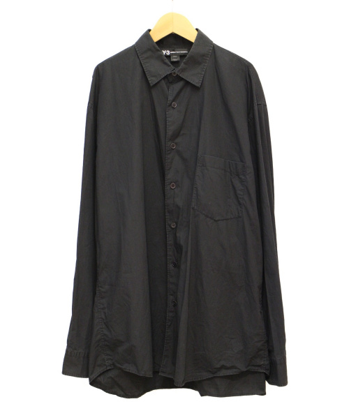 Y-3（ワイスリー）Y-3 (ワイスリー) エンブロイダリーシャツ ブラック サイズ:Ｍの古着・服飾アイテム