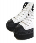 Y's (ワイズ) 厚底ブーツ ホワイト×ブラック サイズ:4：11800円