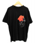 s'yte（サイト）の古着「フラワープリントTシャツ」｜ブラック