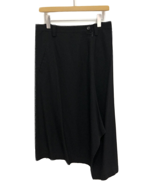 Y's（ワイズ）Y's (ワイズ) アシンメトリースカート ブラック サイズ:2の古着・服飾アイテム