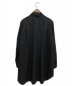 GROUND Y (グラウンドワイ) 襟裁ち切りロングシャツ ブラック サイズ:3：14800円