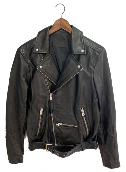 ALL SAINTS（オールセインツ）ALL SAINTS (オールセインツ) ライダースジャケット ブラック サイズ:XSの古着・服飾アイテム