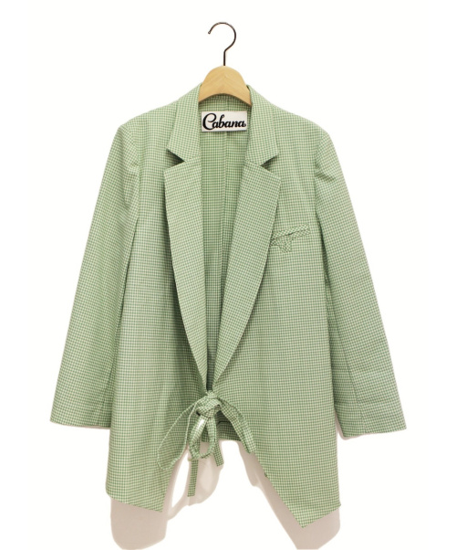 CABANA（カバナ）CABANA (カバナ) 20SS カシュクールジャケット グリーン サイズ:36の古着・服飾アイテム