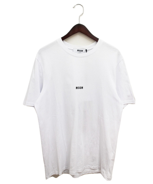 MSGM（エムエスジーエム）MSGM (エムエスジーエム) 20SS micro logo T shirt  ホワイト サイズ:S 未使用品の古着・服飾アイテム