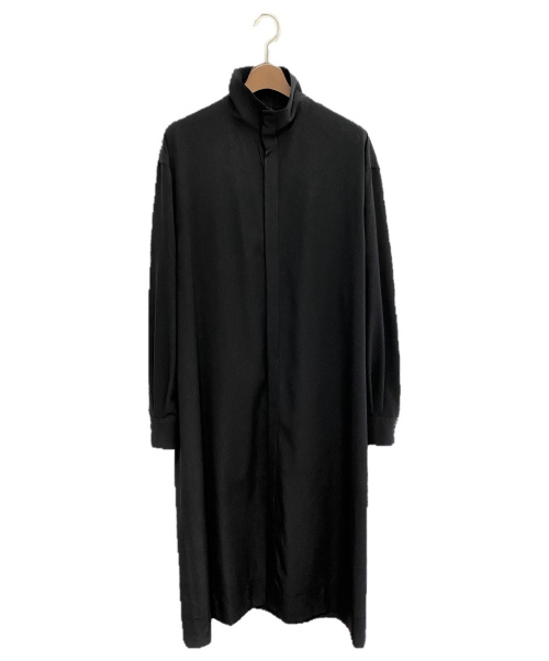 GROUND Y（グラウンドワイ）GROUND Y (グラウンドワイ) 21SS スタンドカラーロングシャツ ブラック サイズ:3の古着・服飾アイテム