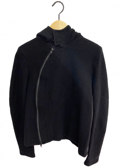ANN DEMEULEMEESTER（アンドゥムルメステール）ANN DEMEULEMEESTER (アンドゥムルメステール) フーデッドジャケット ブラック サイズ:XSの古着・服飾アイテム