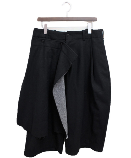 s'yte（サイト）s'yte (サイト) ラップワイドパンツ ブラック サイズ:3の古着・服飾アイテム