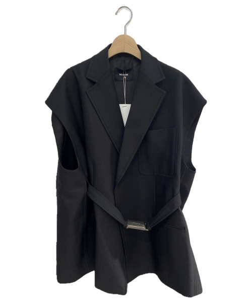 WE11DONE（ウェルダン）WE11DONE (ウェルダン) PRINT SPANGLE TAILORED VEST ブラック サイズ:S 未使用品の古着・服飾アイテム