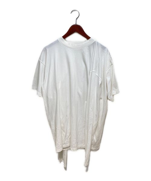 Y. PROJECT（ワイプロジェクト）Y. PROJECT (ワイプロジェクト) 変形ロングスリーブカットソー ホワイト サイズ:Mの古着・服飾アイテム