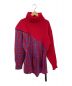UNRAVEL PROJECT（アンレーベル プロジェクト）の古着「Hybrid Sweater Zip Plaid Dress」｜レッド