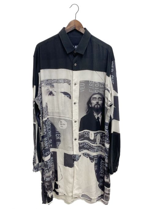 BLACK Scandal Yohji Yamamoto（ブラックスキャンダルヨウジヤマモト）BLACK Scandal Yohji Yamamoto (ブラックスキャンダルヨウジヤマモト) Side Buttons Shirt ブラック サイズ:-の古着・服飾アイテム