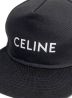CELINE (セリーヌ) ロゴプリントキャップ ブラック サイズ:M：32800円
