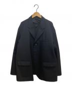 FUMITO GANRYU（フミトガンリュウ）の古着「21SS ワイドスリーブ フラット テーラードジャケット」｜ブラック