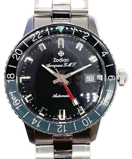 ZODIAC（ゾディアック）ZODIAC (ゾディアック) エアロスペースGMT ブラック サイズ:40ｍｍの古着・服飾アイテム