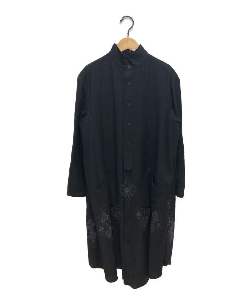 Y's（ワイズ）Y's (ワイズ) ウールロングシャツ ブラック サイズ:2の古着・服飾アイテム
