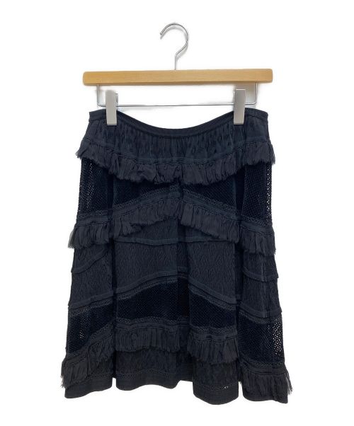 CHANEL（シャネル）CHANEL (シャネル) ティアードスカート ブラック サイズ:38の古着・服飾アイテム