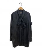COMME des GARCONS HOMME PLUS（）の古着「21AW ボウタイロングシャツ」｜ブラック