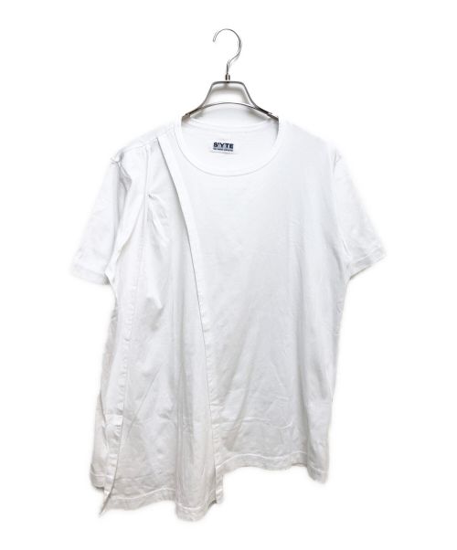 s'yte（サイト）s'yte (サイト) アシンメトリーTシャツ ホワイト サイズ:3の古着・服飾アイテム