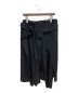 B Yohji Yamamoto（ビーヨウジヤマモト）の古着「デザインウールギャバワイドパンツ」｜ブラック